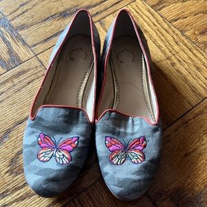 C Wonder Camo Butterfly Flats